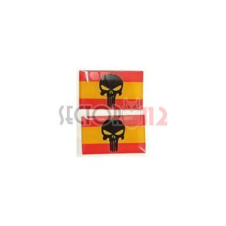 Pegatina relieve España Punisher 2 uds