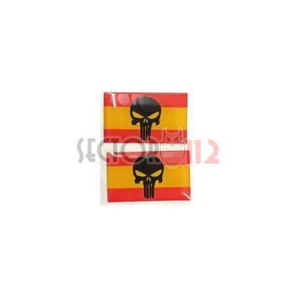 Pegatina relieve España Punisher 2 uds