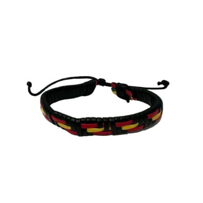 Pulsera polipiel España FONDO NEGRP