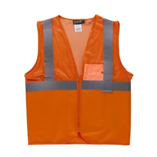 Chaleco de rejilla de alta visibilidad con cintas 