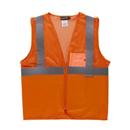 Chaleco de rejilla de alta visibilidad con cintas