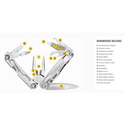Multiherramienta LEATHERMAN REV acero