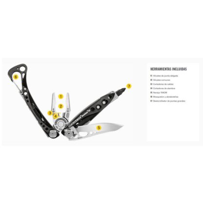 Multiherramienta LEATHERMAN SKEKETOOL CX acero