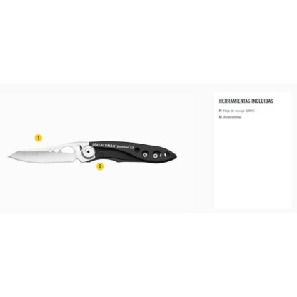 Navaja LEATHERMAN SKELETOOL KB negra