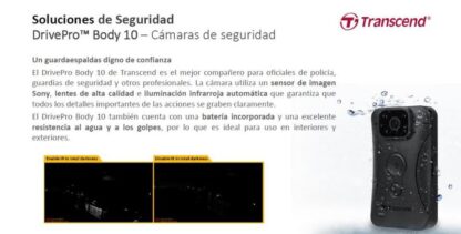 Cámara Transcend Drive Pro Body 10C
