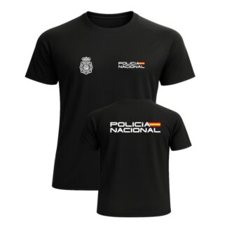 Camiseta técnica POLICÍA NACIONAL negra