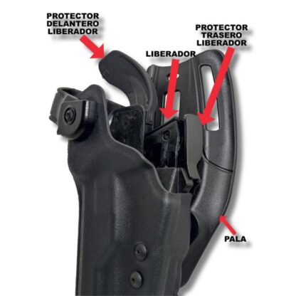 Funda RADAR D-Shell II HK USP COMPACT nivel 3 pala