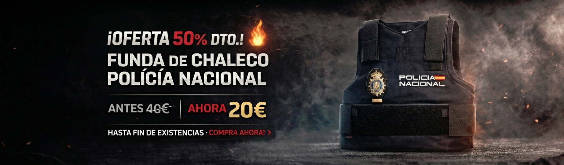 Funda chaleco Policia Nacional