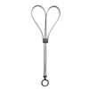Grillete nylon desechable negro con anilla MILTEC