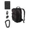 Mochila Tactical Black MILTEC molle 20 Litros