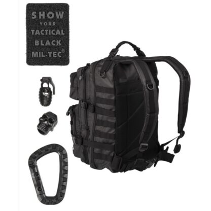 Mochila Tactical Black MILTEC molle 36 Lts
