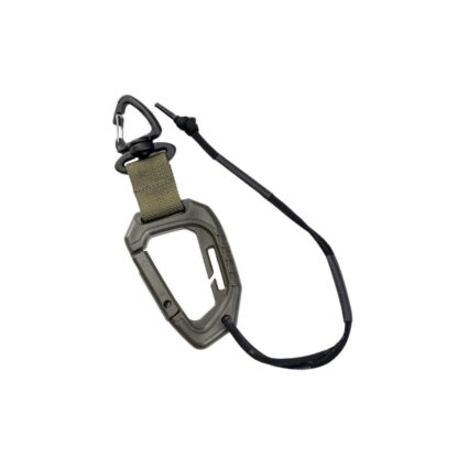 Mosquetón MILTEC táctico con cordón OD