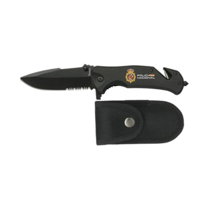 Navaja Albainox negra Policía Local Hoja 8 cm