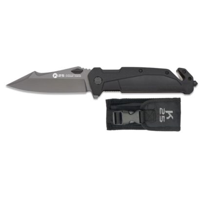 Navaja K25 goma titanium coated Hoja 9 cm