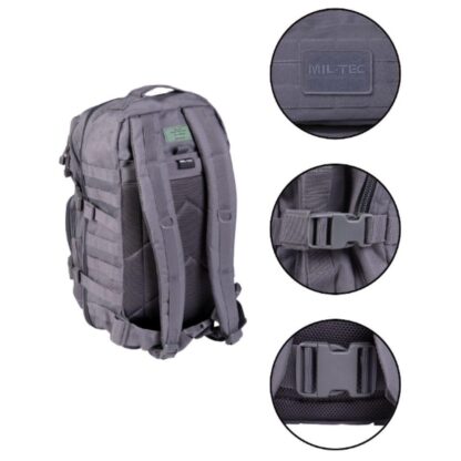 Mochila táctica MILTEC molle 36 L Gris