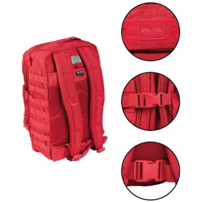 Mochila táctica MILTEC molle 36 L Roja