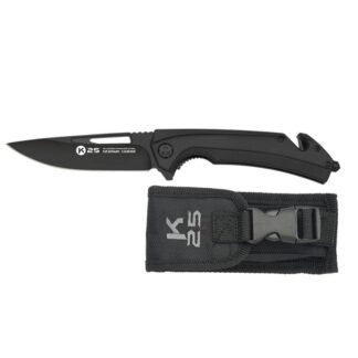 Navaja Táctica K25 G10 Negra hoja 9cm