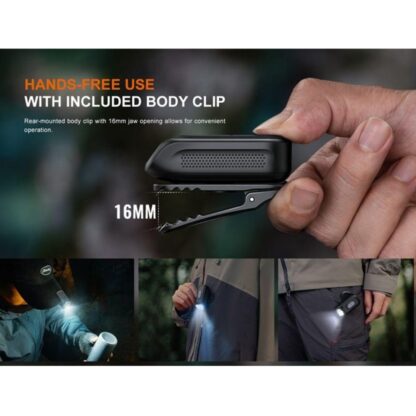 Linterna Fenix E04R 300 lúmenes con clip giratorio