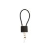 Candado de Seguridad con Cable de Acero 2m Negro