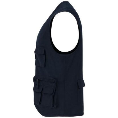 Chaleco multibolsillos azul