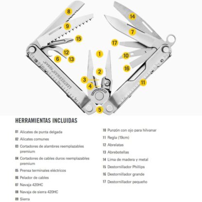 Multiherramienta LEATHERMAN REBAR Coyote Tan