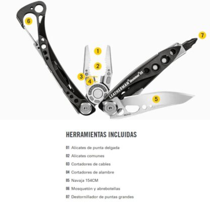 Multiherramienta LEATHERMAN SKELETOOL CX Sandstorm