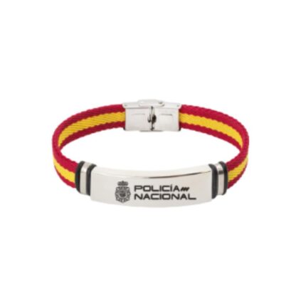 Pulsera España acero Policia Nacional de broche