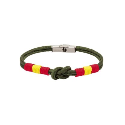 Pulsera España nudo Verde con bandera