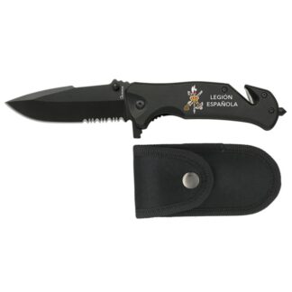 Navaja Albainox negra Legión Española Hoja 8 cm