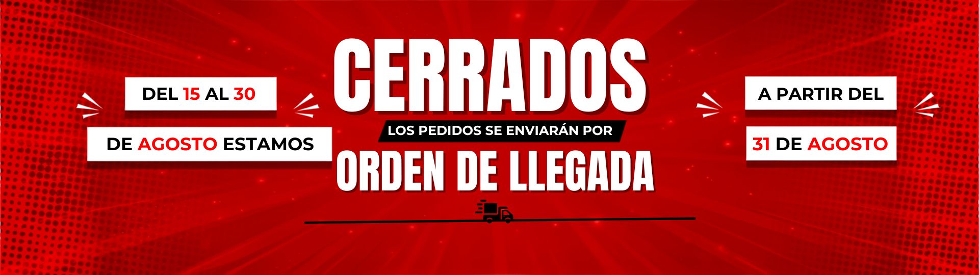 CIERRE POR VACACIONES