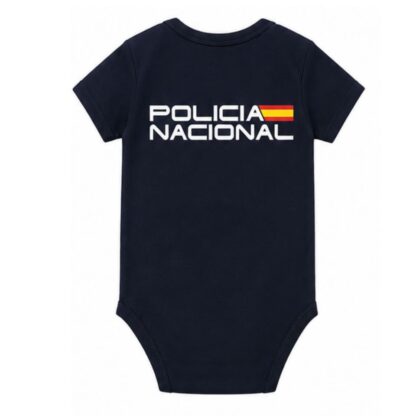 Body bebé Policía Nacional azul de algodón