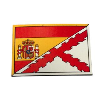 Parche Cruz Borgoña y bandera Española