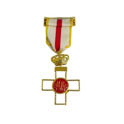 Medalla Cruz del Mérito Militar con dtvo amarillo