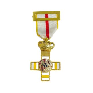Medalla Cruz del Mérito Militar con dtvo amarillo