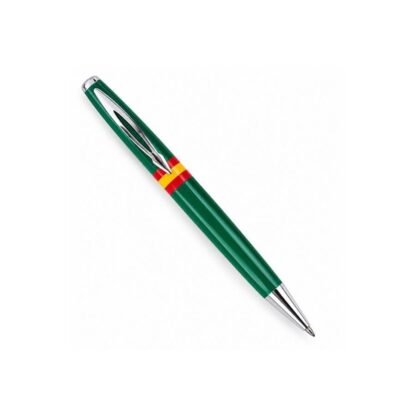 Bolígrafo verde con bandera de España