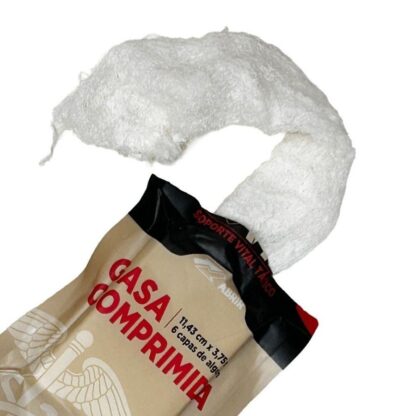Gasa comprimida plegada en Z Quick-Response
