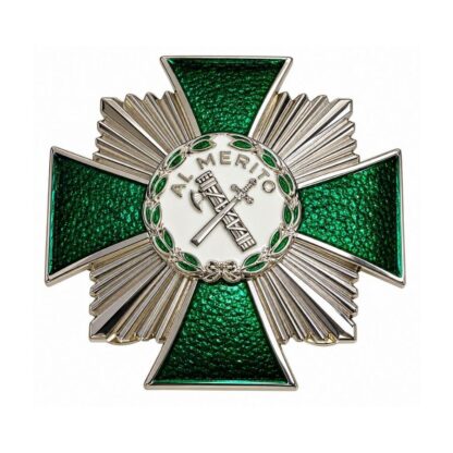 Placa Cruz Mérito Guardia Civil Distintivo Blanco